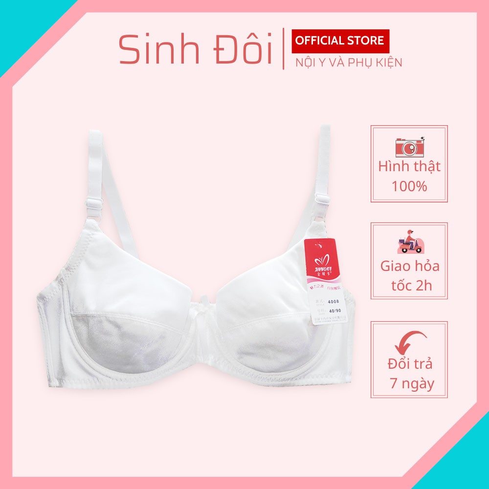 Áo lót nữ có gọng nâng ngực mút mỏng SD4008 màu trơn cúp xéo phom nhỏ thoải mái size 36-38-40