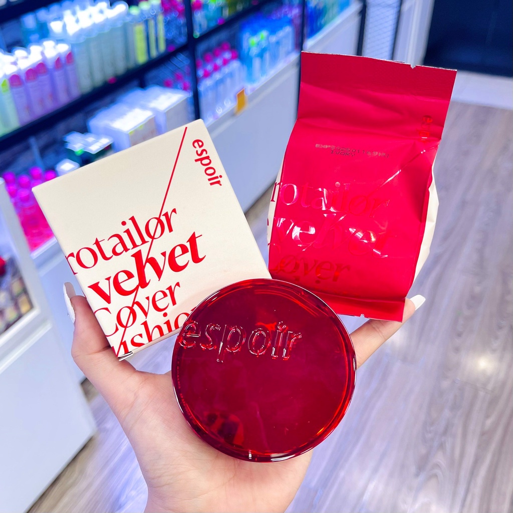 Phấn nước che phủ Espoir Pro Tailor Be Velvet Cover Cushion SPF34 PA++ 5.0