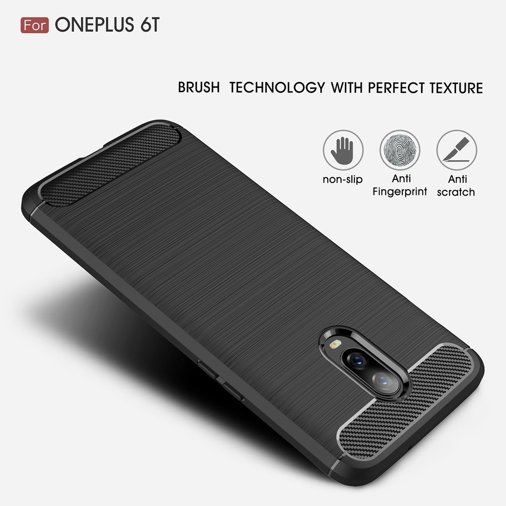 Ốp lưng sợi carbon thời trang cho OnePlus 6/6T