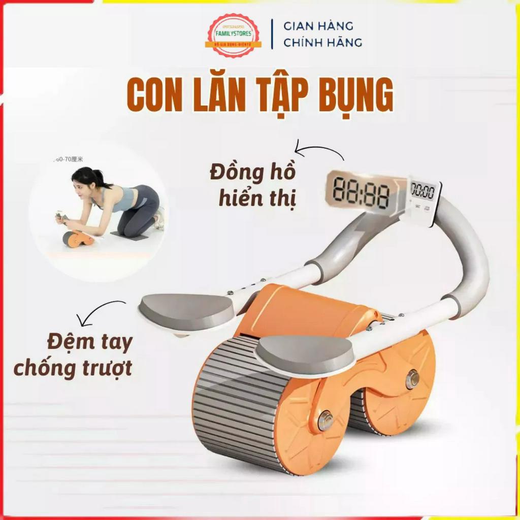 Dụng Cụ Tập Cơ Bụng Con Lăn Tập Bụng 4 Bánh Siêu Khỏe
