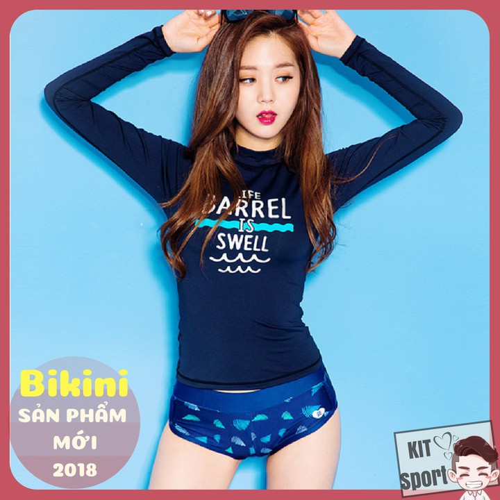 Bộ Đồ Tập bơi đi tắm biển nữ Bikini 2 mảnh (Set Áo dài và quần lót) Swell - Cửa Hàng Nam Ken Sport