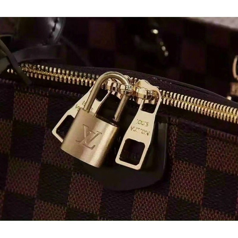 Túi LV công sở 2 khoá Super vừa A4 laptop sz 35cm có dây da đeo chéo | BigBuy360 - bigbuy360.vn