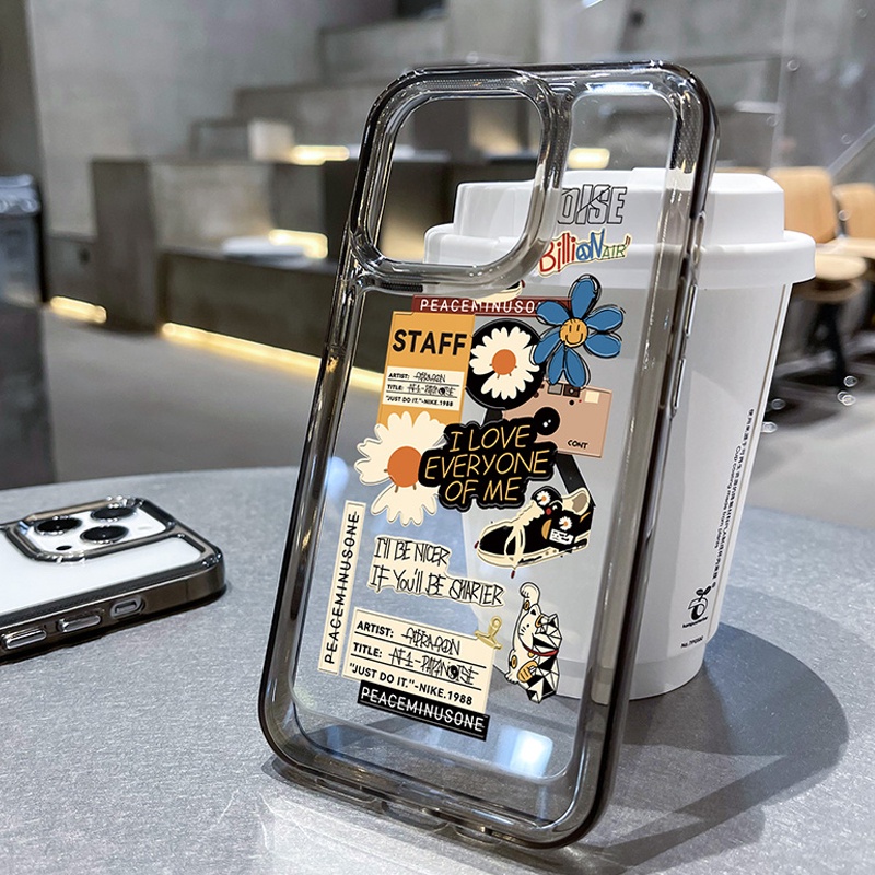 Ốp điện thoại DECOPHONE acrylic TPU họa tiết cốc cà phê thích hợp cho iphone 6s 7 8 plus x xs xr 11 12 13 14 15 max pro