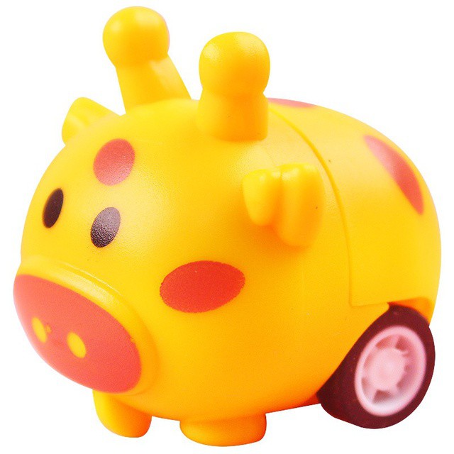 Đồ chơi thú mini chạy trớn có bánh xe (giao ngẫu nhiên khác mẫu)