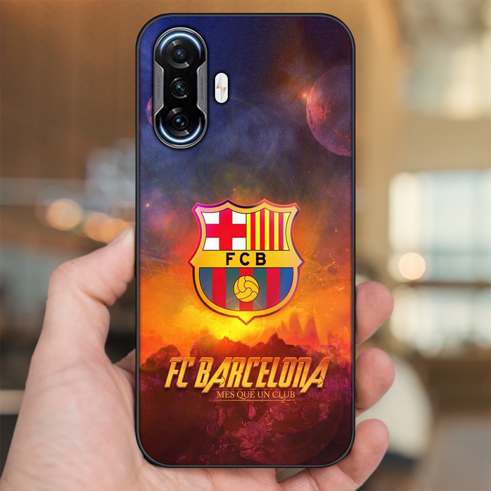 Ốp lưng Xiaomi K40 Gaming viền đen in hình Barcelona Barca