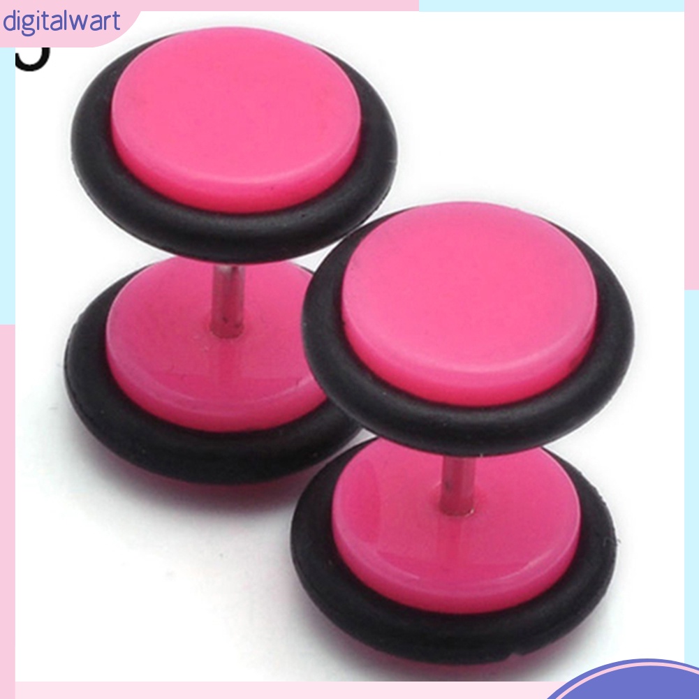 Cặp khuyên tai hình dáng cục tạ nhiều màu sắc dễ thương cá tính dành cho nam và nữ