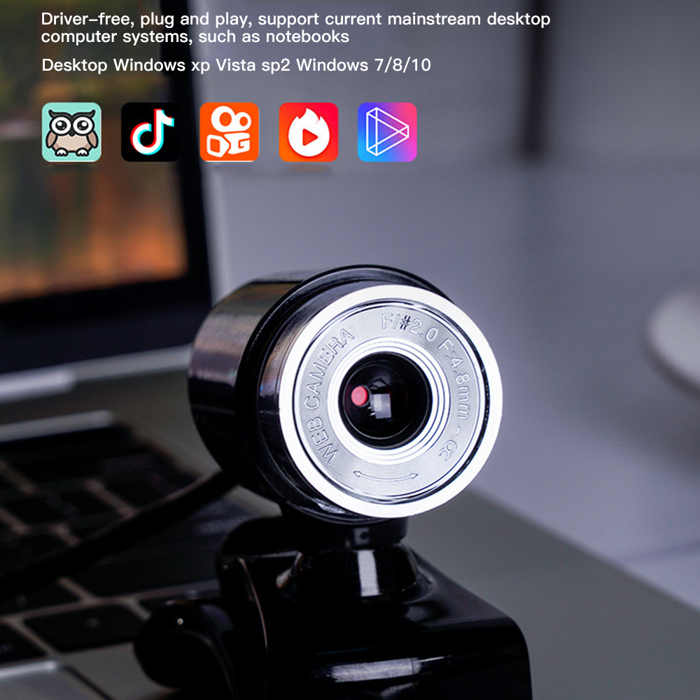 Webcam 720p 480p Hd Kết Nối Usb Có Micro Cho Máy Tính