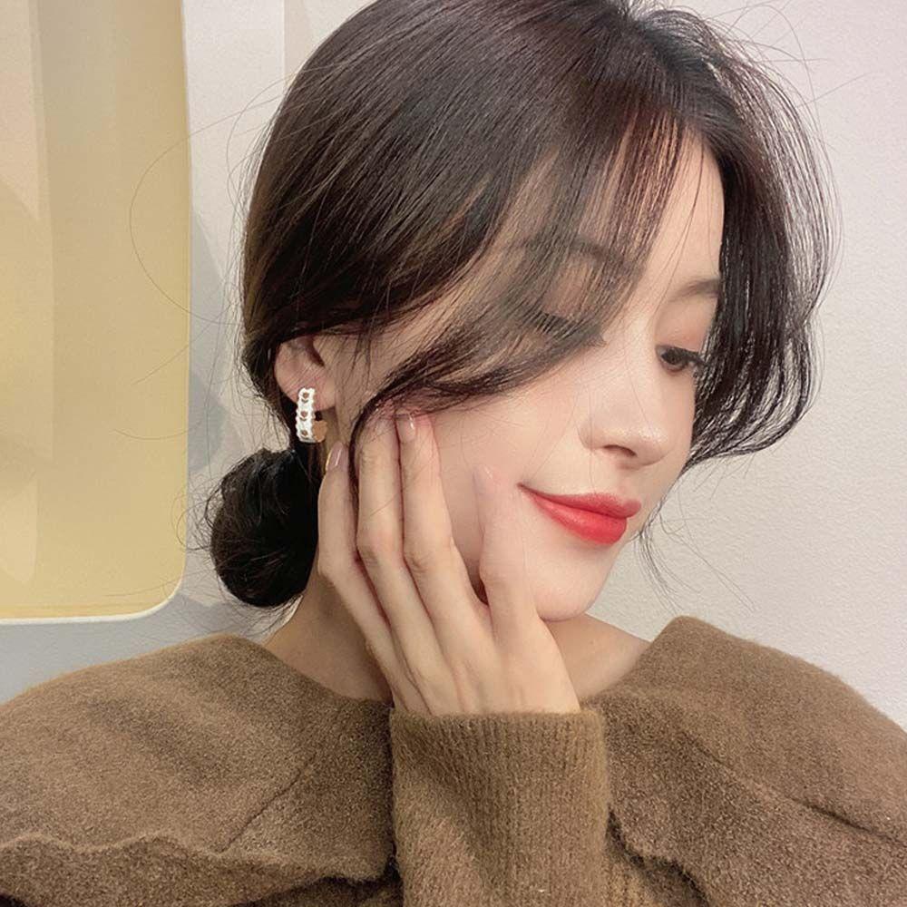 VANES1 Đôi Khuyên Tai Hình Hoa Nhiều Màu Sắc Thời Trang Cho Nữ