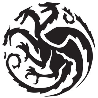 Khuôn decal rồng 3 đầu