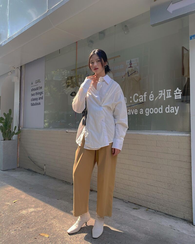 Quần suông lửng kaki ly trước NQ - Q0376 | BigBuy360 - bigbuy360.vn