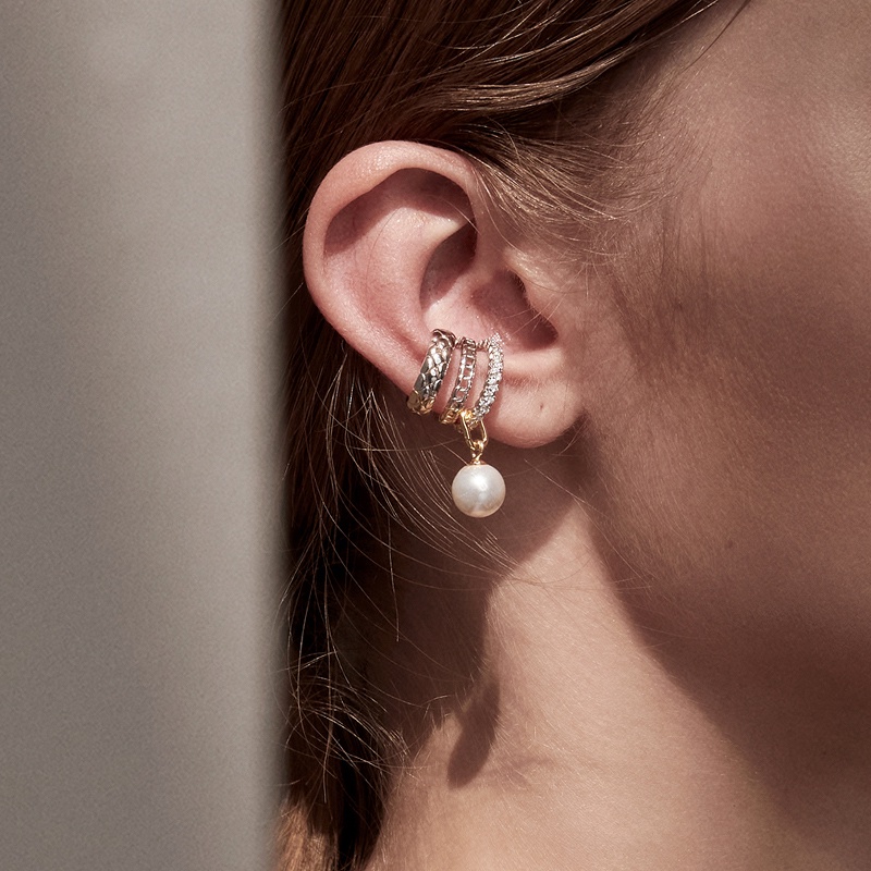 Khuyên tai BAMOER bạc 925 nhiều thiết kế tùy chọn thời trang dành cho nữ