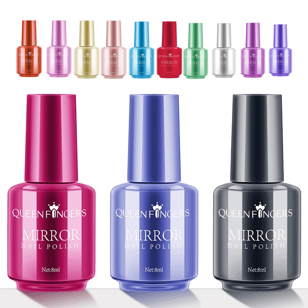 Sơn Móng Tay Tráng Gương 8ml Nhanh Khô DIY