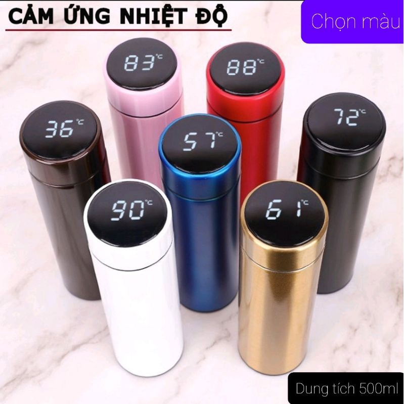 Bình giữ nhiệt 500ml báo nhiệt độ Oled