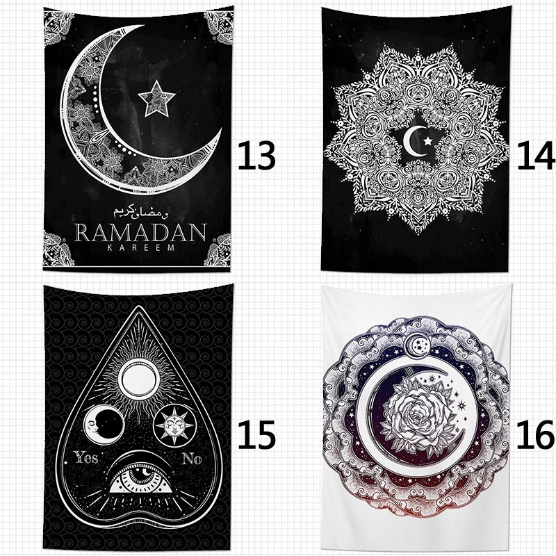 Thảm Treo Tường Họa Tiết Mandala Phong Cách Boho Trang Trí Nội Thất