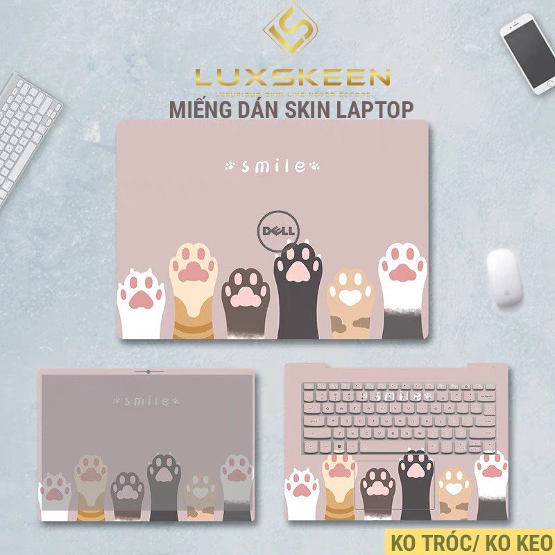 Miếng Dán Skin Laptop - Decal Dán cho Dell, Hp, Asus, Lenovo, Acer, MSI, Surface,Vaio, Macbook 15 6 inch MD50 LUXSKEEN