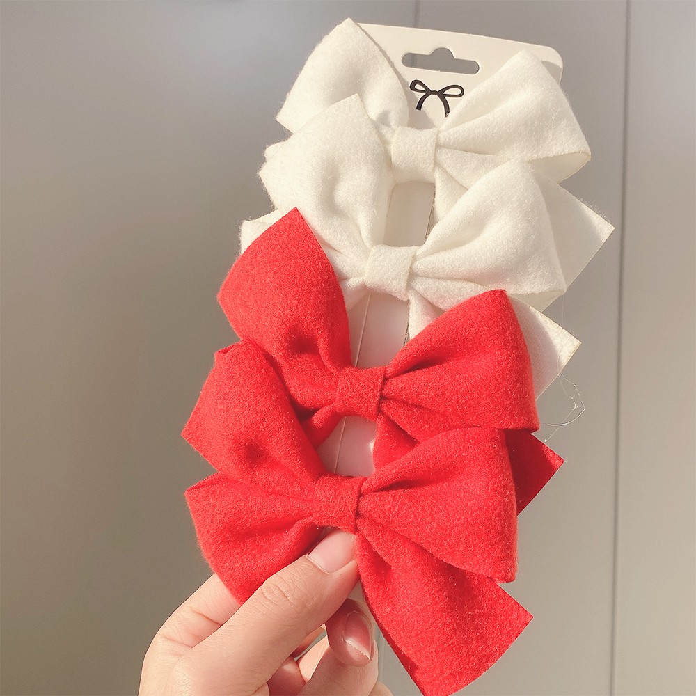 Set 4 kẹp tóc nơ KIDSBOWS nhiều màu tùy chọn thời trang xinh xắn cho bé gái