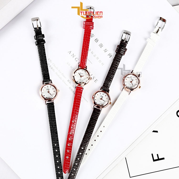 Đồng Hồ Nữ Chính Hãng Dây Da Yuhao 6305 Chống Nước Chống Xước