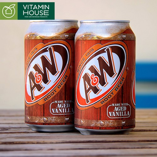 [VITAMIN HOUSE] Nước ngọt có ga Xá xị A&amp;W 355ml