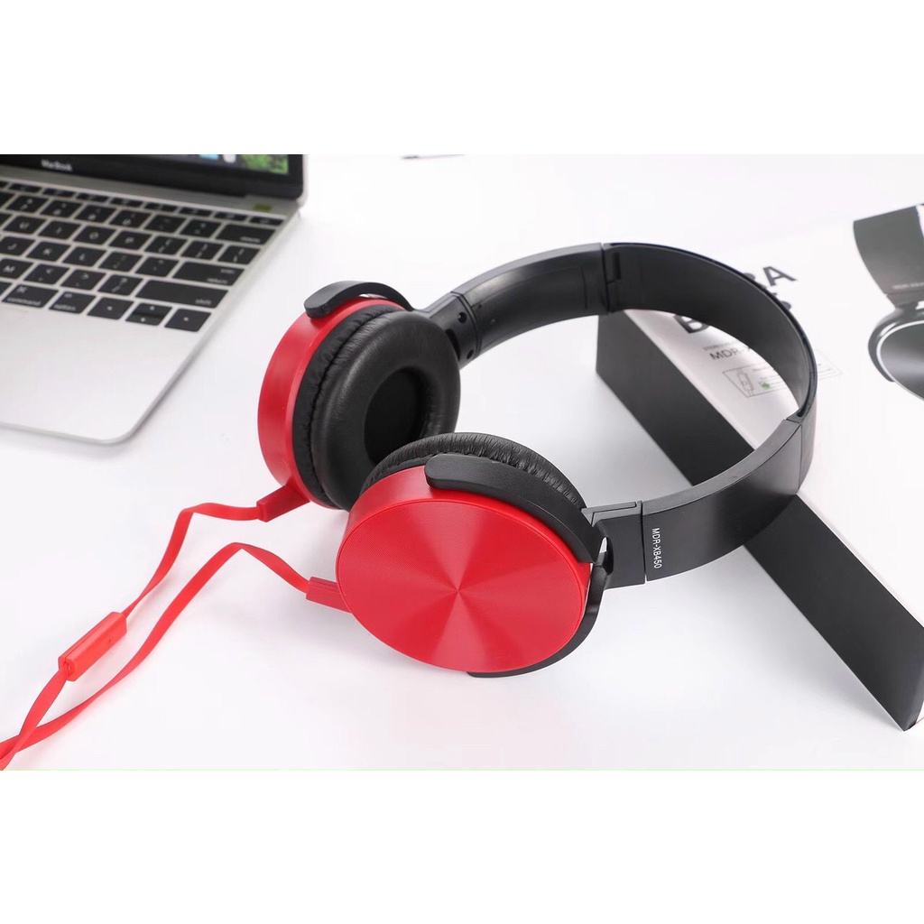 Tai nghe chụp EXTRA BASS MDR-XB450AP- thiết kế nhỏ gọn, nghe hay bass êm - BH 3 tháng