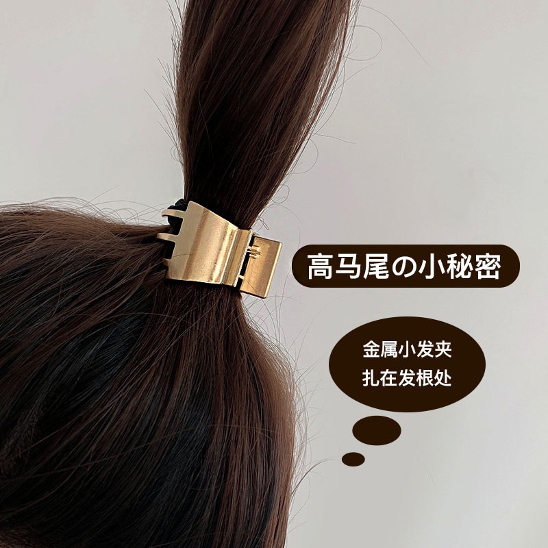 Crab Claw Clip Frosted Black Durable Korean Women's Crab Hair Clip