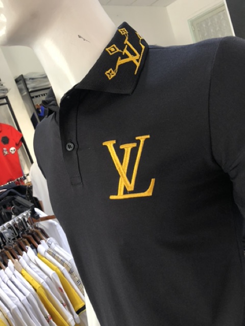 Áo thun cổ trụ thêu logo nổi bật hàng bao chất(chất liệu thun cotton 100%) | BigBuy360 - bigbuy360.vn
