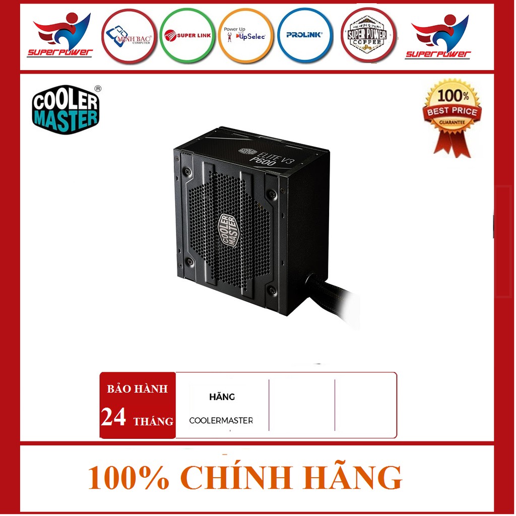 [Mã 254ELSALE giảm 7% đơn 300K] Nguồn máy tính Cooler Master Elite V3 230V PC600 Box - HÀNG CHÍNH HÃNG