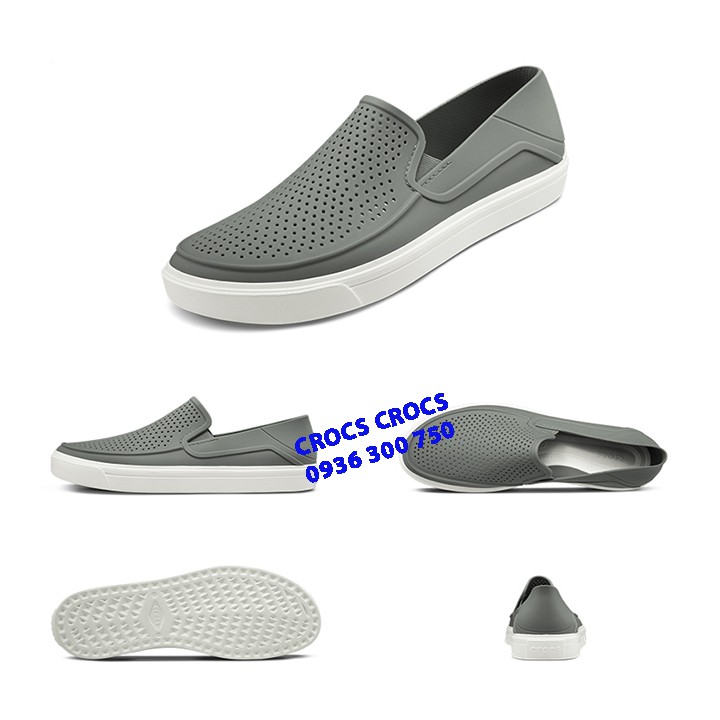 GIÀY NHỰA CITILANE ROKA SLIP ON CHO NAM MÀU XÁM | BigBuy360 - bigbuy360.vn