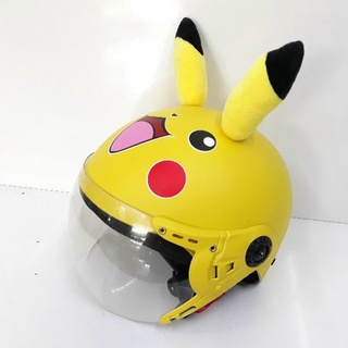 Mũ bảo hiểm pikachu có kính che mặt, dễ thương - ảnh sản phẩm 1
