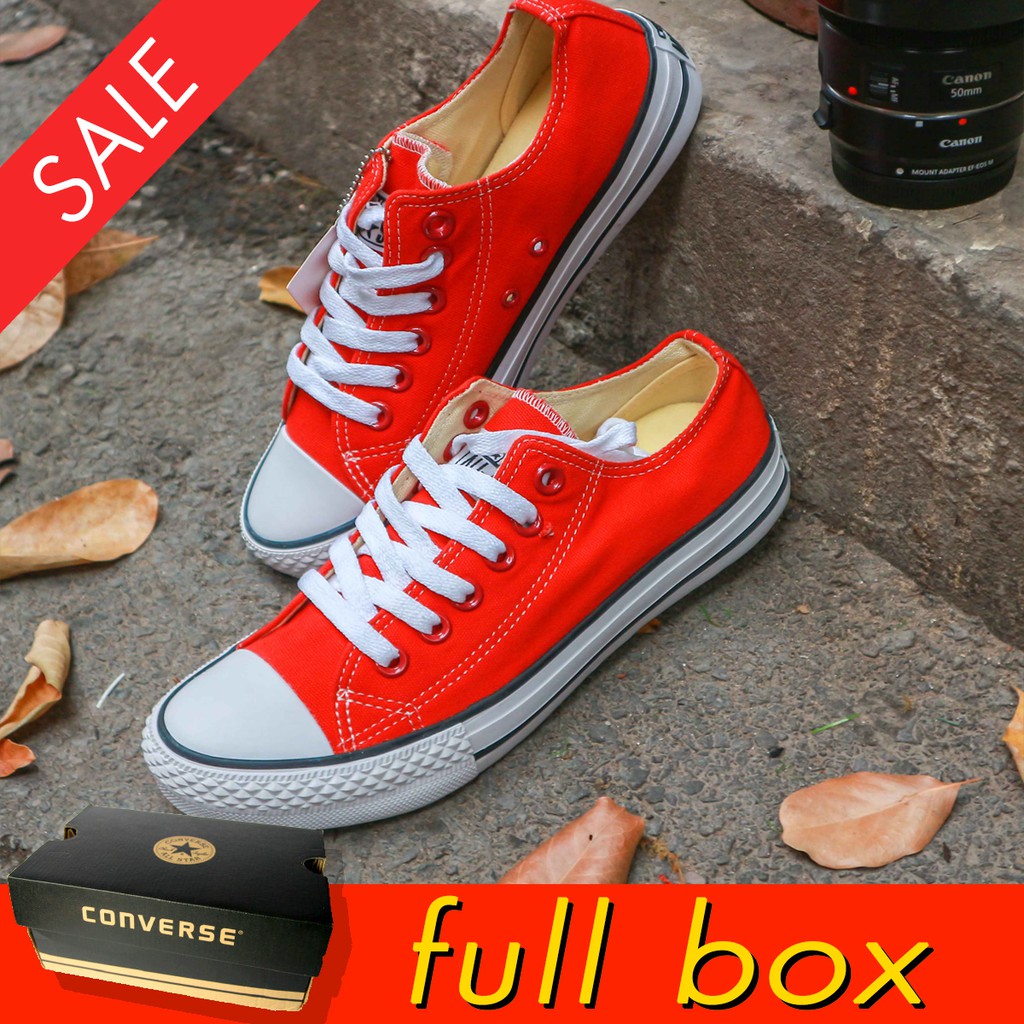 🎁Giày Nữ Sneaker Classic Đỏ Thấp Cổ