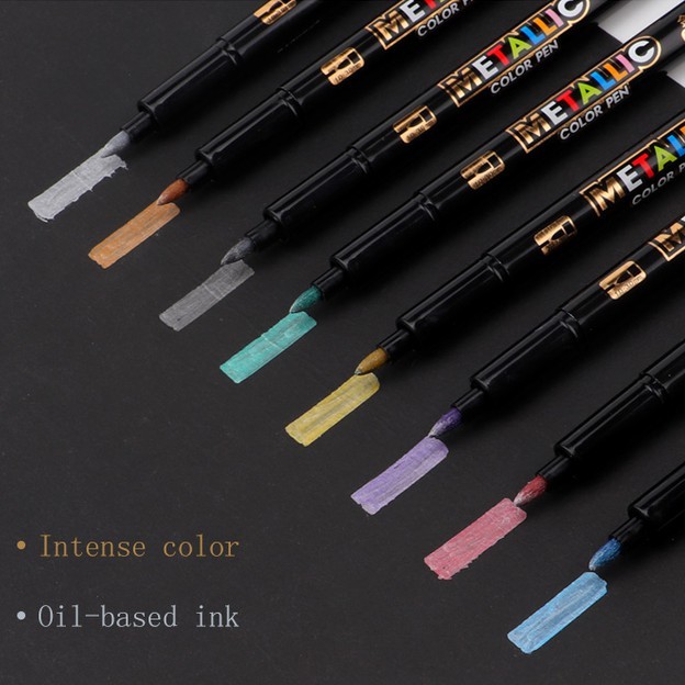 Hộp Bút Lông Nhũ Metallic 8 Màu - Color Pen BAOKE | MP570