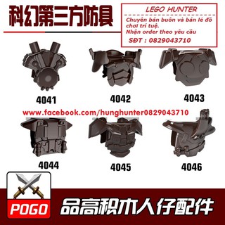 Phụ kiện Lego : Áo giáp các loại ( màu nâu ) minifigures PGPJ