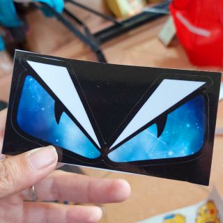 Combo 2 Tem Sticker Con Mắt Fendi Màu Mới Trắng Xanh Giá Rẻ Độc Quyền Tại Shop