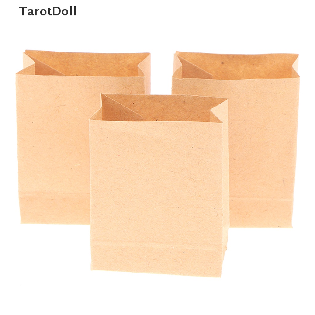 Bộ 5 Túi Giấy Đựng Bánh Tarot 1: 12 Trang Trí Nhà Búp Bê