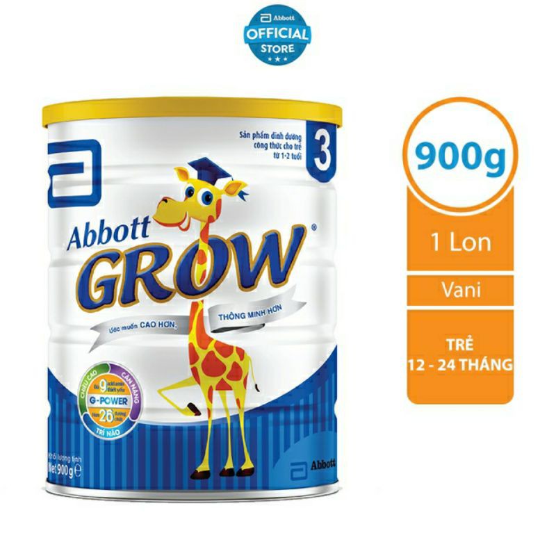 Sữa bột Abbott Grow 3 hộp 900g