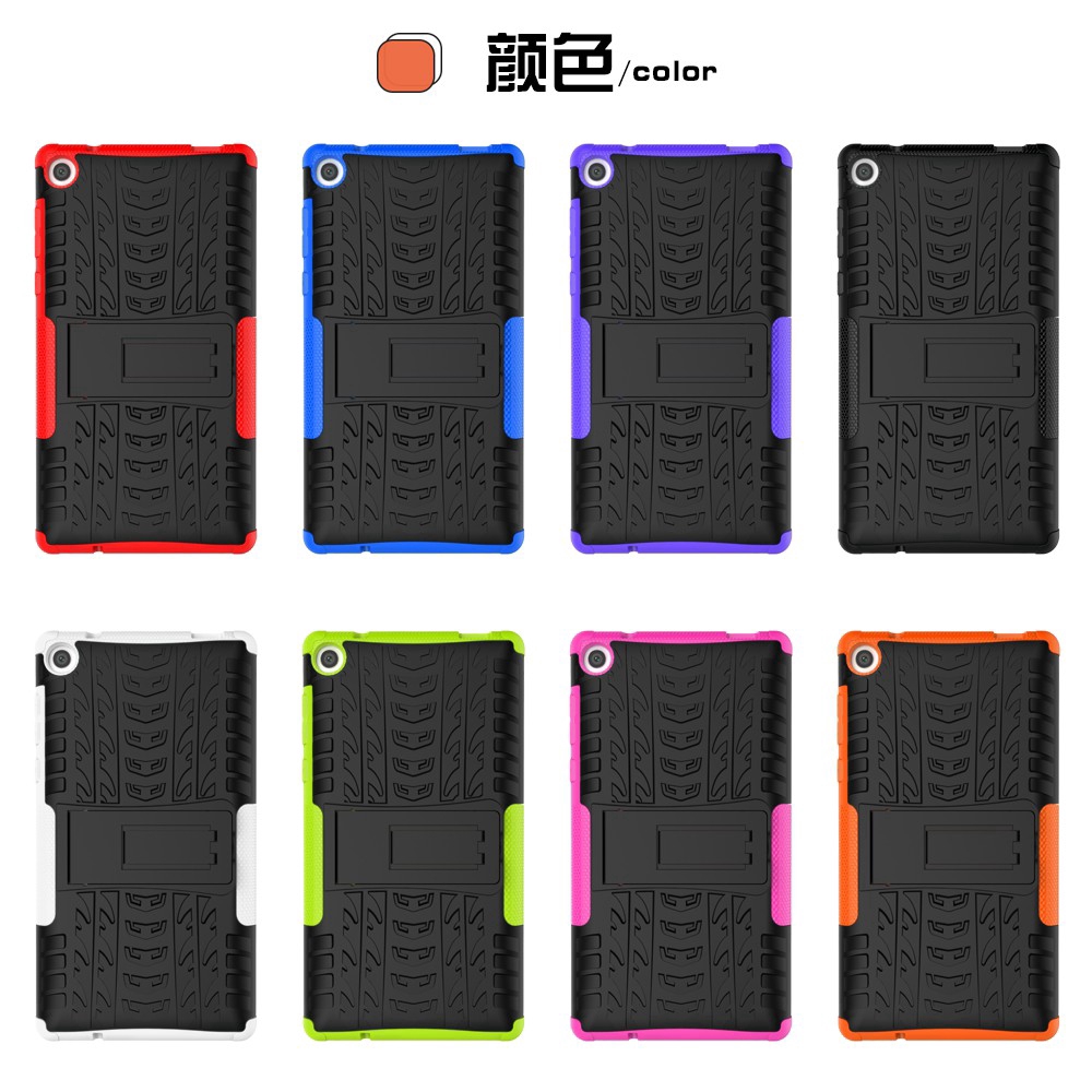 For Lenovo Tab 3 (7.0") 730X Shockproof Tough Rugged Armor Hard Kickstand Tablet Case