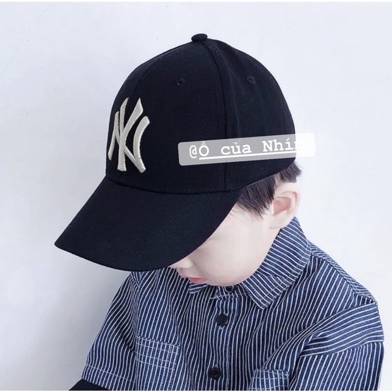 Mũ lưỡi trai thêu chữ cho bé trai bé gái