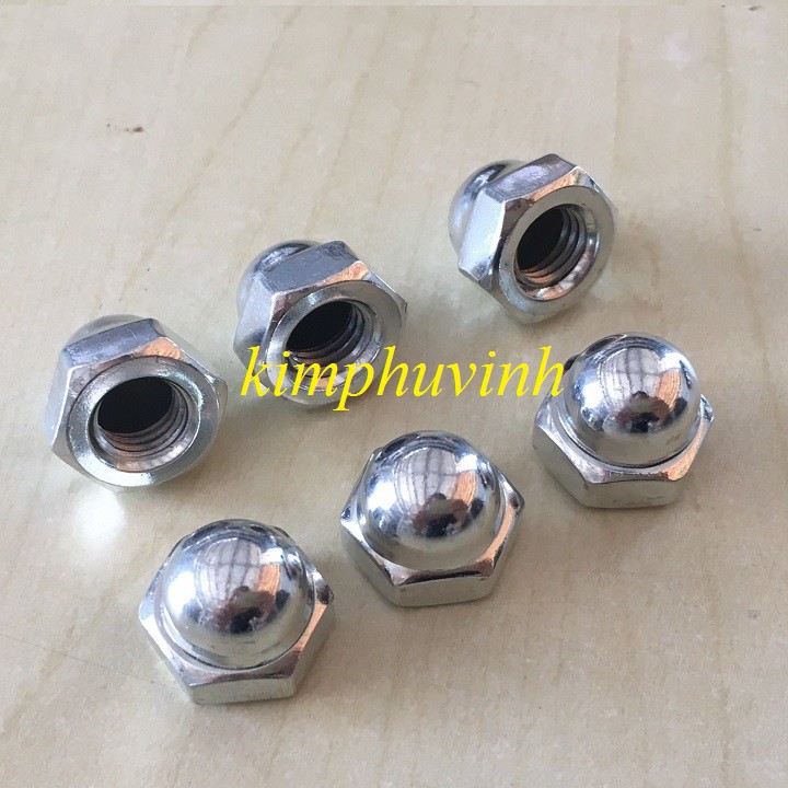 10 Đai ốc chỏm cầu M10 - Đai ốc mũ 10LY - Tán chỏm cầu 10MM