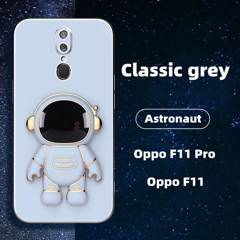 Ốp Điện Thoại In Hình Phi Hành Gia Có Giá Đỡ Cho OPPO F11 Pro F11 F9 F9 Pro A76 A36 A16K A16E F7 F5 F1S A59 2022