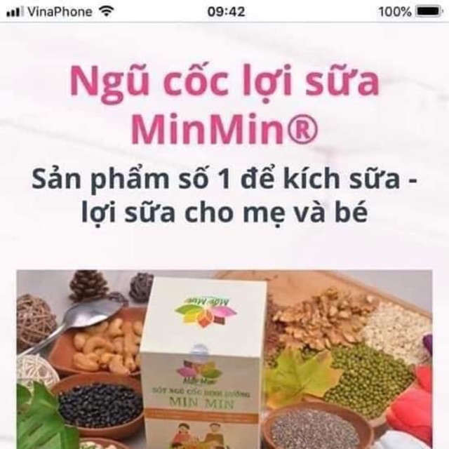 Ngủ cốc dinh dưỡng MIN MIN