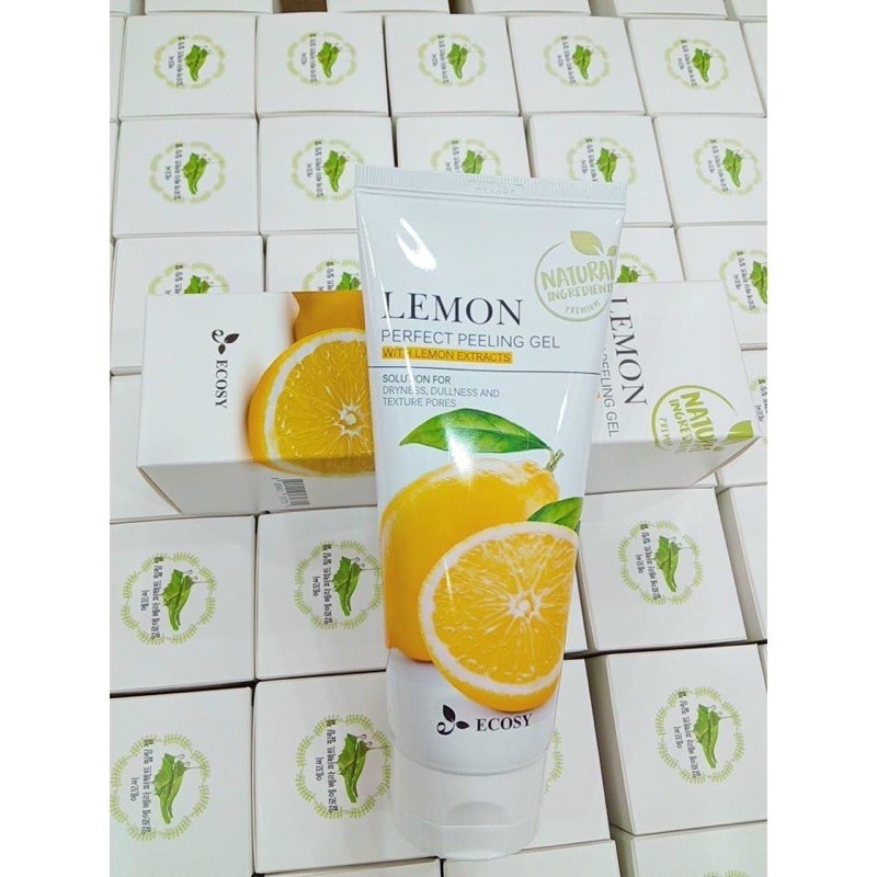 GEL TẨY TẾ BÀO CHẾT CHANH ECOSY LEMON PERFECT PEELING GEL 180g