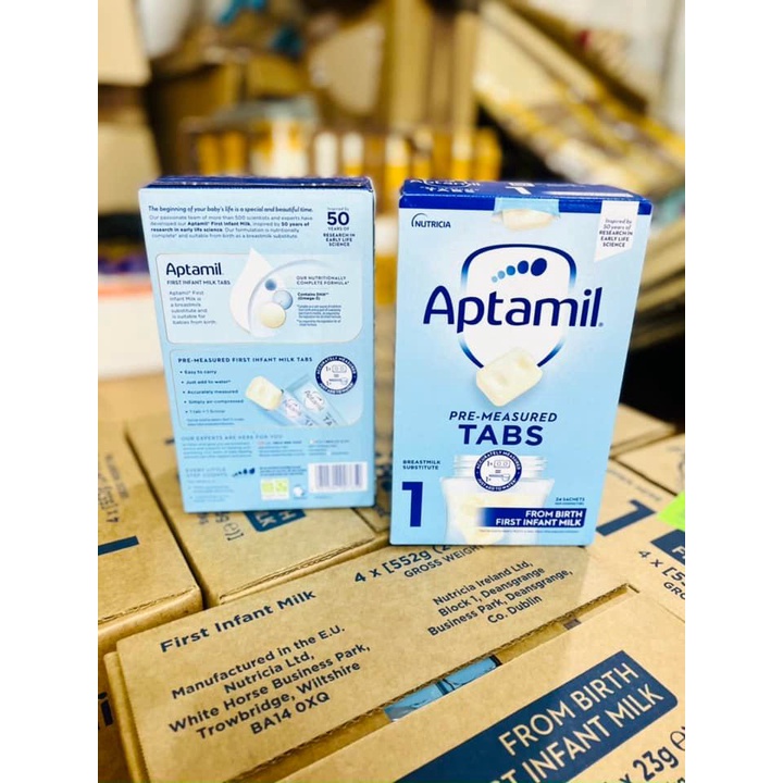 Sữa Aptamil Anh Dạng Thanh Số 1, 2 tiện dụng cho bé