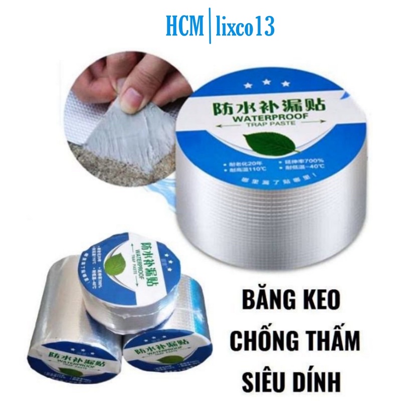 Cuộn Băng Keo Siêu Dính, Chống Thấm, Chống Dột, Keo Dán Trên Nhiều Bề Mặt