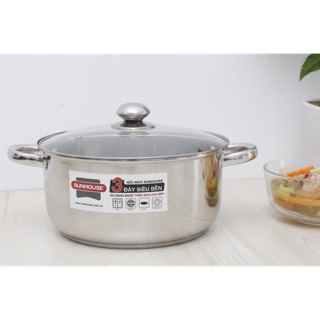 Nồi inox 3 đáy 26 cm Sunhouse SH22126