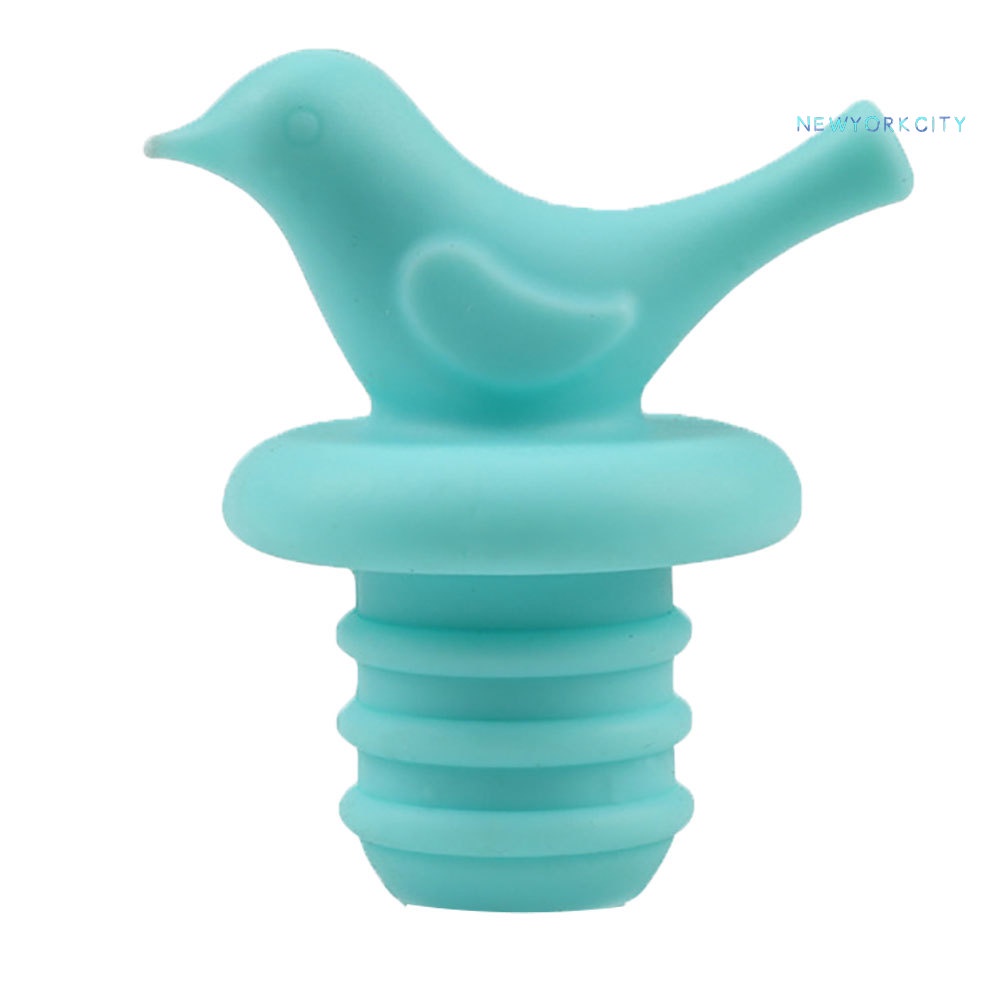 Nắp Đậy Chai Rượu Vang Bằng Silicone Hình Chú Chim Nhỏ Dễ Thương Tiện Dụng