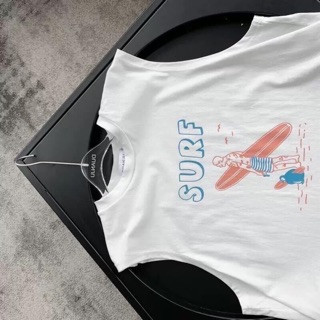 Áo thun áo phông sát nách nam nữ unisex in chữ Surf, quả dứa và sư tử