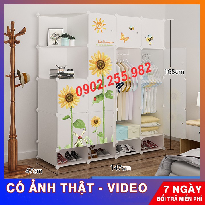 [RẺ NHẤT SHOPEE] TỦ NHỰA LẮP GHÉP 16 Ô + 4 GIÀY NHIỀU PHÂN LOẠI LỰA CHỌN  ĐỂ ĐỒ ĐA NĂNG THÔNG MINH sâu 47cm