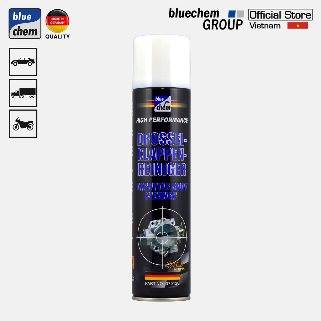 Dung dịch Bluechem Vệ sinh Họng gió - Bướm ga (Throttle Body Cleaner) 280ml