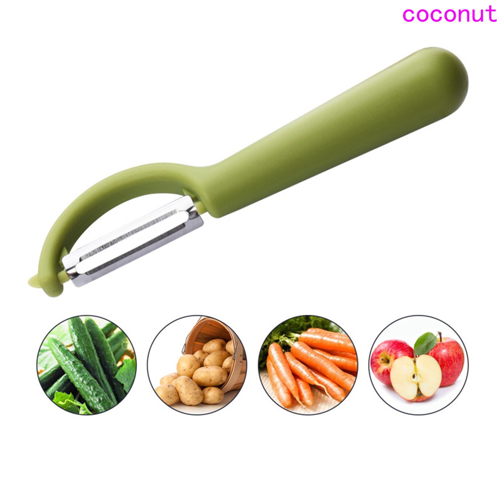 Fruit Vegetable Stainless Steel Peeler Paring cutter Round Handle Tools Kitchen Processor Random Color