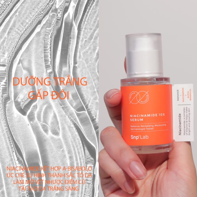 Serum Dưỡng Trắng Sáng SNP LAB Niacinamide 10 Serum Kiểm Soát Sắc Tố Da 32ml