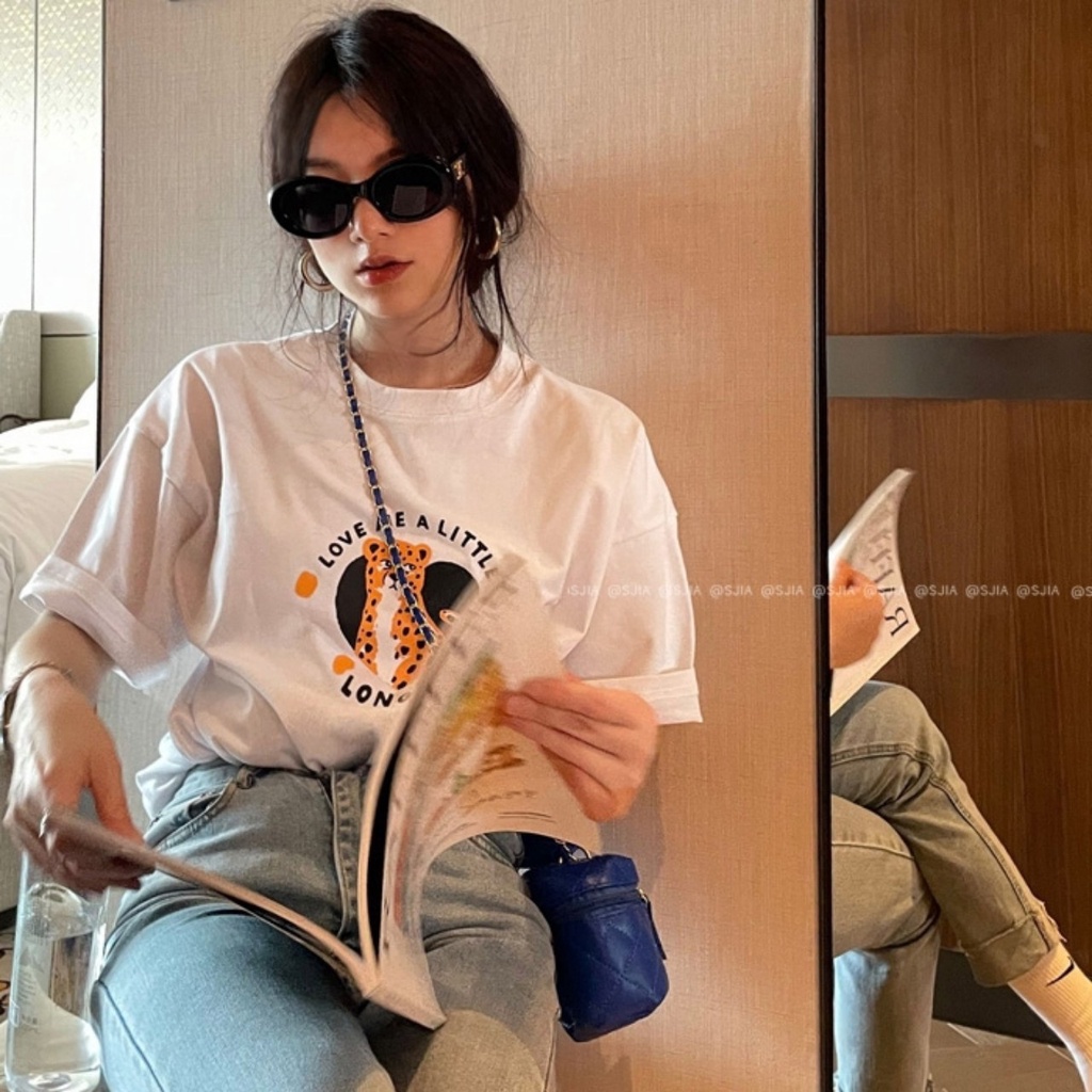 Áo Phông Freesize Cộc Tay In Hình Hổ Hot Trend Chất Vải Cotton 4 Chiều Mềm Mịn Không Gây Kích Ứng Da- S87